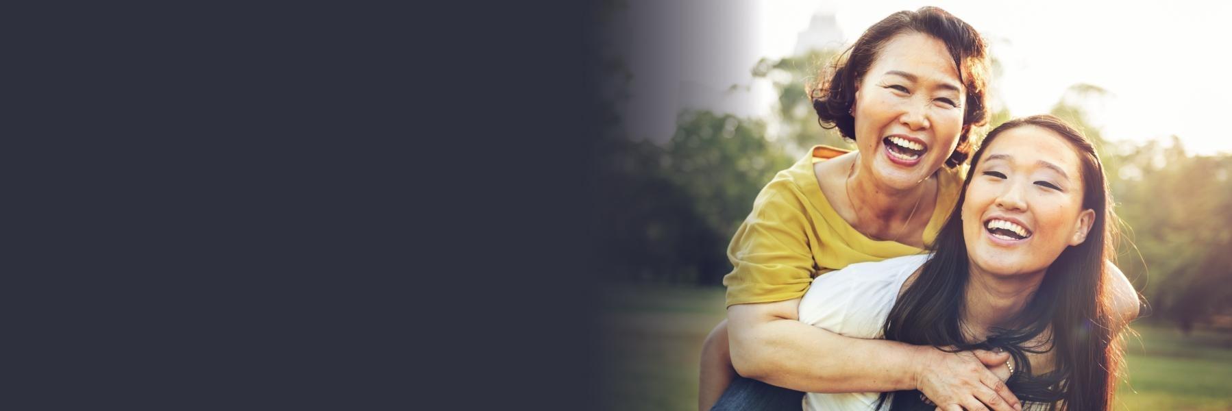 Adult daughter with her mom | Preventive Dentist Apex NC