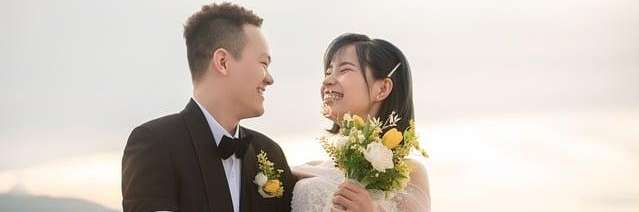 A couple getting married in Apex NC