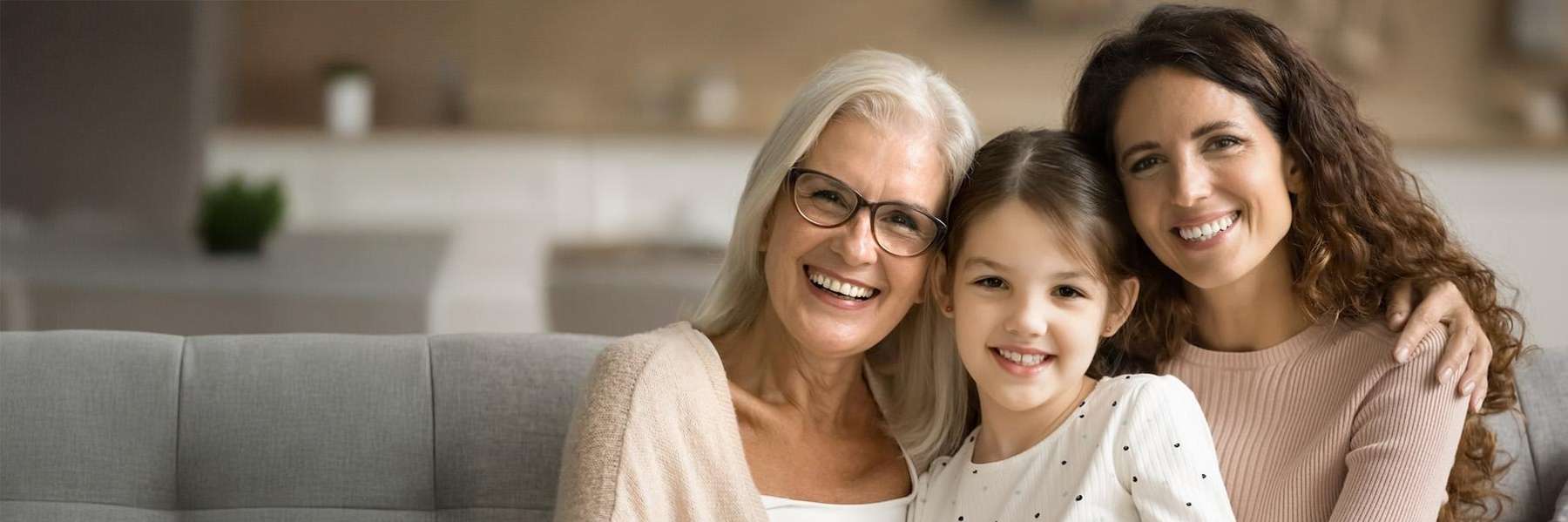 A family smiling after getting Tooth-Colored Fillings in Apex, NC