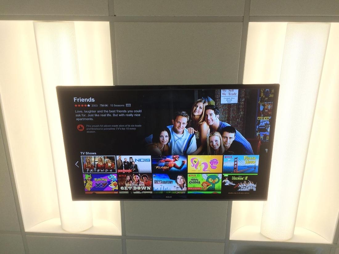 TV in treatment room at Olive Chapel Family Dentistry in 27502